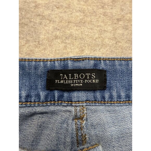 Talbots Flawless 5 Pocket Medium Wash High Rise Boyfriend Denim Jean Shorts 22 - Picture 2 of 8